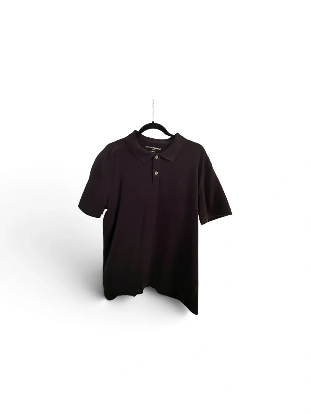 Banana Republic Black Men's Polo with Classic Collar
